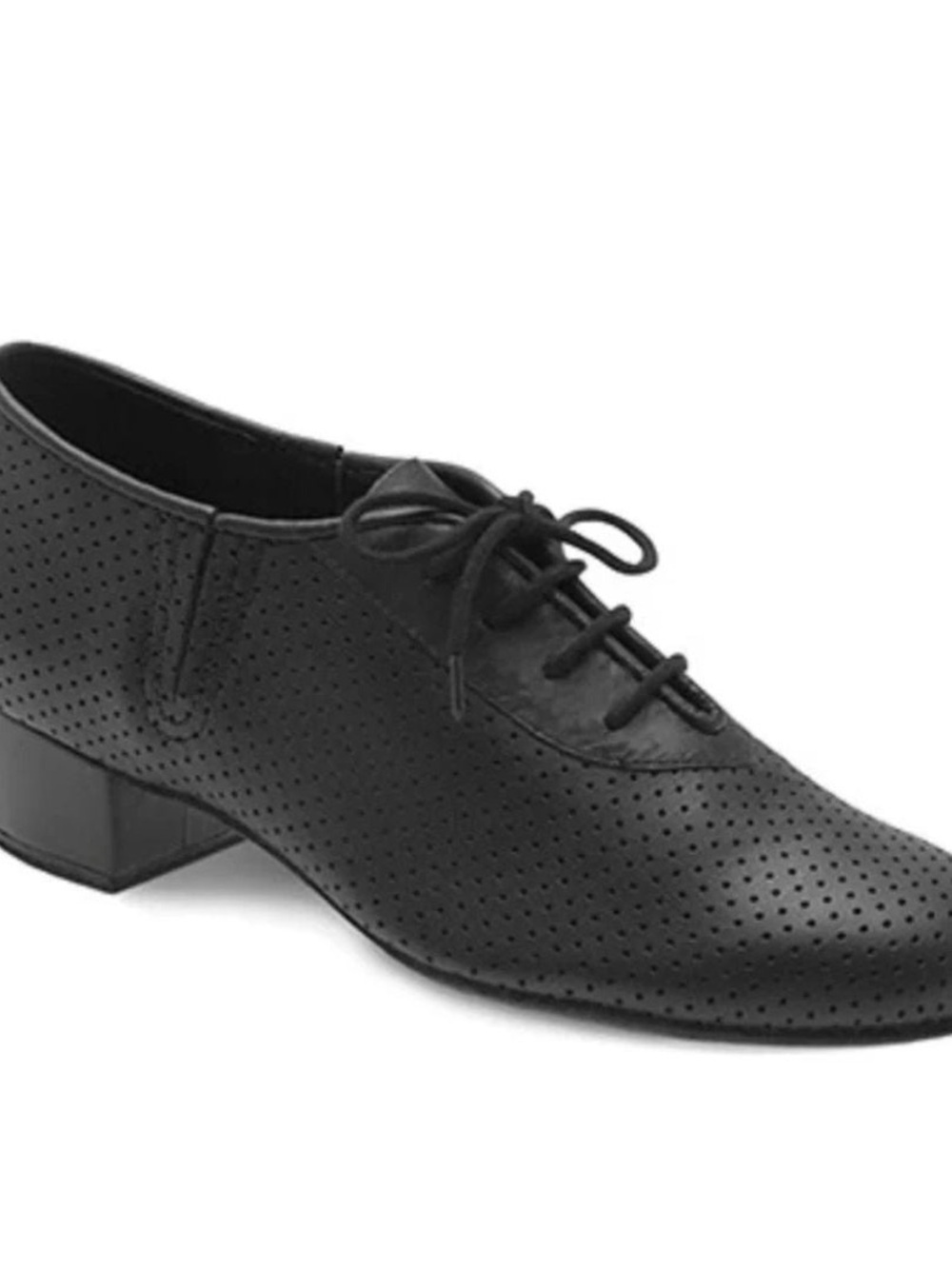 Bloch Black Perforated Lace-Up Ballroom Shoe
